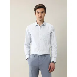 Arrow Blue Cotton Regular Fit Checks Shirt-picture-16