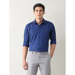 Arrow Blue Cotton Regular Fit Checks Shirt-picture-34