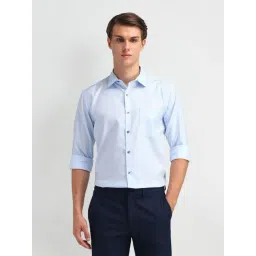 Arrow Blue Cotton Regular Fit Checks Shirt-picture-42