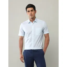 Arrow Blue Cotton Regular Fit Printed Shirt-picture-19