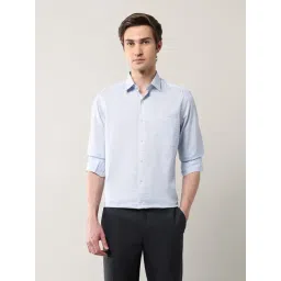 Arrow Blue Cotton Regular Fit Printed Shirt-picture-30