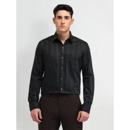 Arrow Blue Cotton Slim Fit Striped Shirt-picture-29