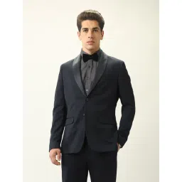 Arrow Blue Polyester Slim fit Solid Two Piece Suit-picture-22
