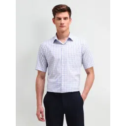Arrow Blue Regular Fit Checks Shirt-picture-27