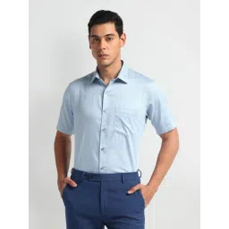 Arrow Blue Regular Fit Checks Shirt-picture-28