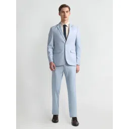 Arrow Blue Regular Fit Checks Two Piece Suit-picture-41