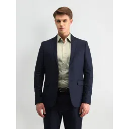 Arrow Blue Regular Fit Checks Two Piece Suit image 4