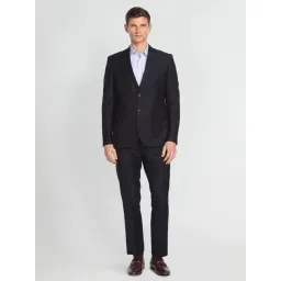 Arrow Blue Regular Fit Printed Two Piece Suit-picture-24