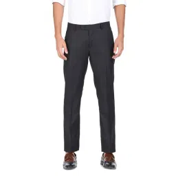 Arrow Blue Regular Fit Texture Trousers-picture-32