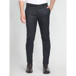 Arrow Blue Regular Fit Trousers-picture-29