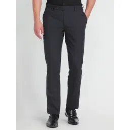 Arrow Blue Regular Fit Trousers-picture-18