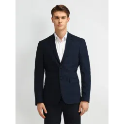 Arrow Blue Slim Fit Checks Blazer-picture-28