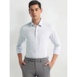 Arrow Blue Slim Fit Checks Shirt-picture-30