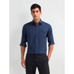 Arrow Blue Slim Fit Printed Shirt-picture-48