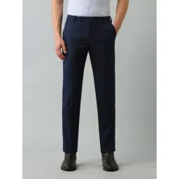 Arrow Blue Slim Fit Trousers-picture-38