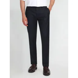 Arrow Blue Slim Fit Trousers-picture-14