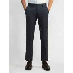 Arrow Blue Slim Fit Trousers-picture-19