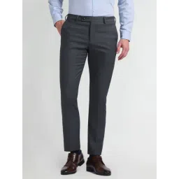 Arrow Blue Slim Fit Trousers-picture-31