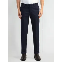 Arrow Blue Slim Fit Trousers-picture-39