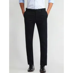 Arrow Blue Slim Fit Trousers-picture-28