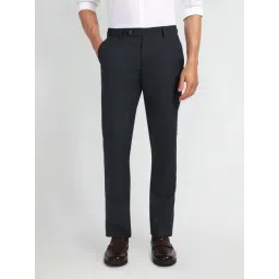 Arrow Blue Slim Fit Trousers-picture-10