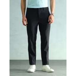 Arrow Blue Slim Fit Trousers-picture-47