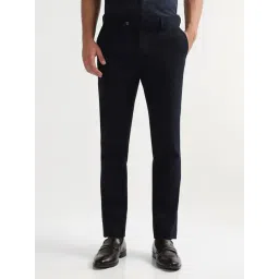 Arrow Blue Slim Fit Trousers-picture-23