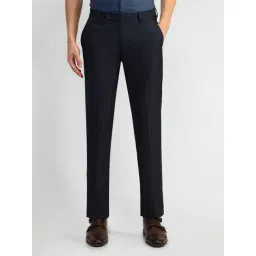 Arrow Blue Slim Fit Trousers-picture-38
