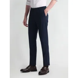 Arrow Blue Slim Fit Trousers image 3