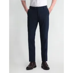 Arrow Blue Slim Fit Trousers image 4