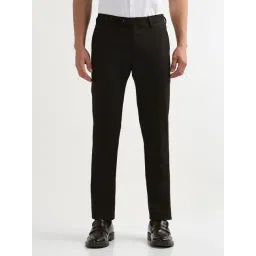 Arrow Brown Regular Fit Self Pattern Trousers-picture-15