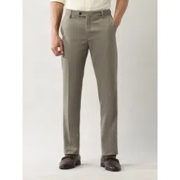 Arrow Brown Regular Fit Trousers-picture-14