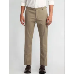 Arrow Brown Slim Fit Checks Trousers-picture-47