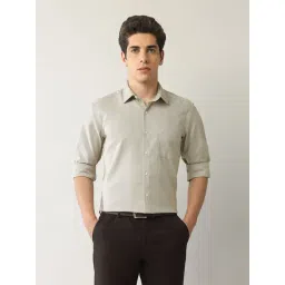 Arrow Brown Slim Fit Self Design Shirt-picture-28