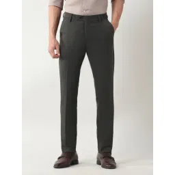 Arrow Brown Slim Fit Self Pattern Trousers-picture-10