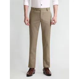 Arrow Brown Slim Fit Trousers-picture-26