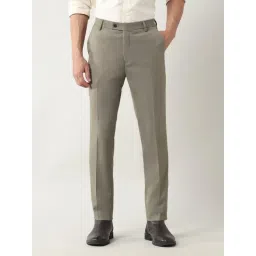 Arrow Brown Slim Fit Trousers-picture-30