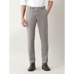 Arrow Brown Slim Fit Trousers-picture-42