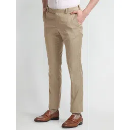 Arrow Brown Slim Fit Trousers image 3