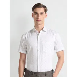 Arrow Conversational Printed Pure Cotton Autopress Formal Shirt-picture-35