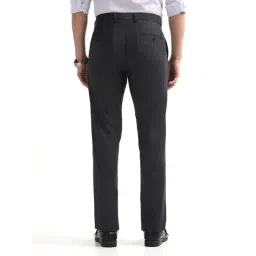 Arrow Dark Grey Regular Fit Trousers image 2