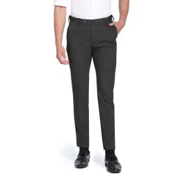 Arrow Dark Grey Slim Fit Trousers-picture-20