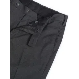 Arrow Dark Grey Slim Fit Trousers image 4