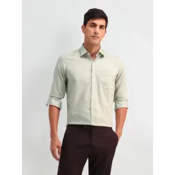 Arrow Green Slim Fit Checks Shirt-picture-44