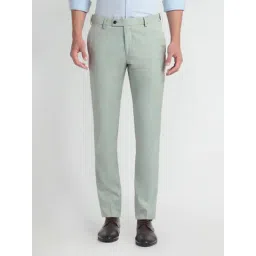 Arrow Green Slim Fit Trousers-picture-34