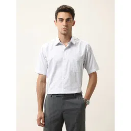 Arrow Grey Cotton Regular Fit Texture Shirt-picture-32