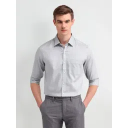Arrow Grey Cotton Slim Fit Shirt-picture-16