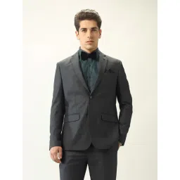 Arrow Grey Polyester Slim fit Self Two Piece Suit-picture-44