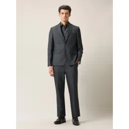 Arrow Grey Regular Fit Self Pattern Two Piece Suit-picture-47