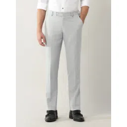 Arrow Grey Regular Fit Trousers-picture-22